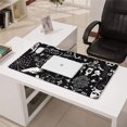 thumbnail image 3 of Long Mouse Pads for Desk,Black Halloween Letter Bat Pattern Desk Mats on Top Of Desks, Desk Mouse Pad Extra Large with 3mm Non-Slip Base and Stitched Edge for Gaming,Office,Work,Home 31.5"x15.7", 3 of 6