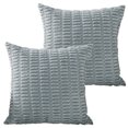 thumbnail image 1 of 2 uds sofá cama sofá sala de estar decoración abrazar almohada, funda de cojín cuadrado, decoración del hogar de estilo bohemio almohada a rayas de pana, 1 of 5