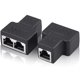 thumbnail image 2 of Phone Jack Splitter, Rj11 1 Female To 2 Female Phone Line Splitter, Cream Telephone Splitter For Landline Fax Machine, 2 of 5