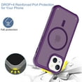 thumbnail image 2 of Allytechgroup Slim Case for iPhone 13, Hard PC Soft TPU Support Wireless Charging Shockproof Magnetic Protctive Case Cover for iPhone 13, Darkpurple, 2 of 6