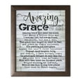 thumbnail image 2 of Gango Home Decor Country-Rustic Amazing Grace; One 12x16in Art Print in Brown Frame, 2 of 4