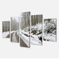 thumbnail image 2 of Snow Storm at Piornedo Spain - Large Landscape Canvas Art, 2 of 3