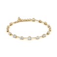 thumbnail image 2 of ANGARA Multi-Shape Lab Grown 1 Ct Diamond Station Bracelet for Women in 14K Yellow Gold (Size-4.1mm| Color-F-G| Clarity-VS) | Anniversary, Jewelry Gift for Women | Lab-Grown Diamond Bracelet, 2 of 6