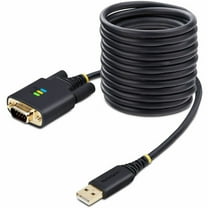 StarTech.com Serial/USB Cable Connector w/ Serial/USB Data Transfer Cable, 2 x DB9 Nuts, 1 x Quick-Start Guide