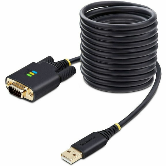 StarTech.com Serial/USB Cable Connector w/ Serial/USB Data Transfer Cable, 2 x DB9 Nuts, 1 x Quick-Start Guide