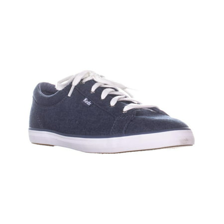 Keds Women's Maven Lace-Up Fashion Sneakers Brush Woven Blue Size (The Best Shoes For Standing Up All Day)