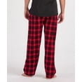thumbnail image 4 of Boxercraft Mens Harley Flannel Pants, L, Red-Black Plaid, 4 of 4