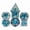 Blue, variant on Cusdie 7-Die Resin DND Dice, Polyhedral Dice Set Filled with Eyeball for Role Playing Game Dungeons and Dragons D&D Dice Pathfinder