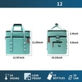 thumbnail image 2 of Lisa Lunch Soft Cooler 20/36 Can, Insulated Bag Portable Ice Chest Box for Lunch, Beach, Drink, Beverage, Travel, Camping, Picnic, , Trips, Cooler Leak-Proof, 2 of 6