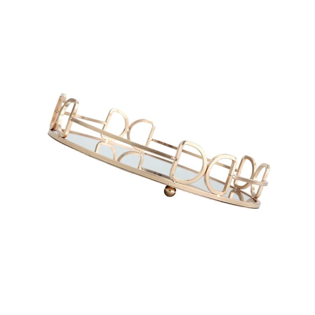 mmirethe Plateau Miroir pour Cosmétiques Plateau de Rangement pour Parfums de Mariage 250mm