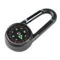 thumbnail image 2 of Cheers.US Compass Camping Climbing Hiking Mini Metal 3-in-1 Multifunctional Carabiner Compass Thermometer Snap Hook Keychain Compass Outdoor Climbing Survival Tools, 2 of 7