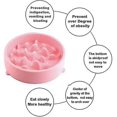thumbnail image 2 of Slow Feeding Bowl For Dogs, Slow Feeding Bowl, Anti Glutton Bowl For Dog Cat, Promotes Healthy Eating And Slow Digestion (pink), 2 of 4