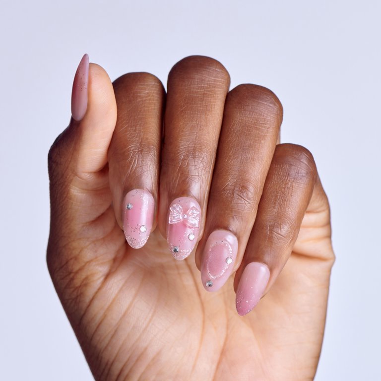 imPRESS Kiss Venus Press On Nails, 30ct, Pink Almond Length