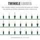 thumbnail image 3 of Luces navideñas 612 Vermont 100, transparentes, centelleantes, 20,6 m, 3 of 5