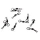 thumbnail image 3 of 10x Swivels Rig Tamaño 11 Aparejos de Pesca de Baja Matt Black, 3 of 6