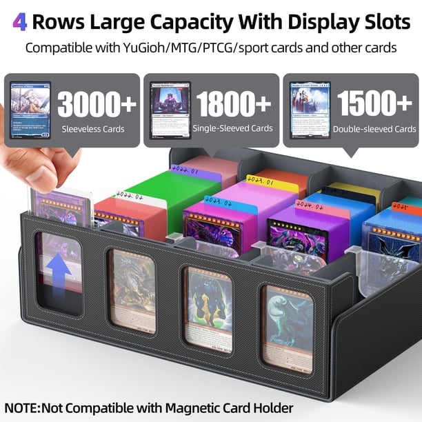 Miroddi MTG Card Deck Box, Trading Card Storage Box with Commander