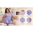 thumbnail image 6 of PINKSIR Women’s Plus Size Pajama Sets Short Sleeve with Long Pant Soft Sleepwear Printed Loungewear With TWO Pockets Size 1X to 5X, 6 of 9