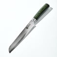 thumbnail image 1 of Cuchillo para pan Hexclad de acero inoxidable damasco japonés de 8 pulgadas, 1 of 8