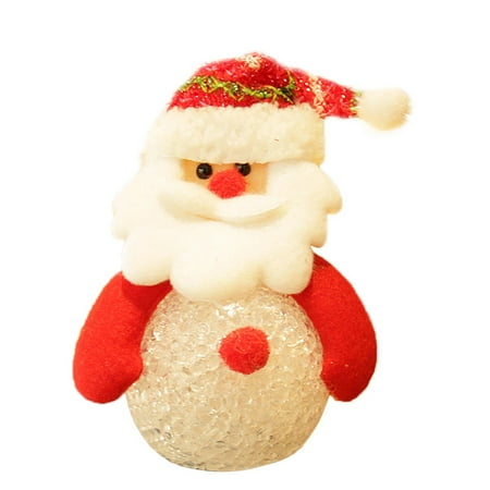 

Tepsmf Led Lights for Bedroom Christmas Decorations Led Light with Children Crystal Snowman Pendant