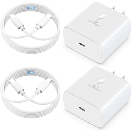 Quyaojz for 2026 45W Super Fast Charger USB C PD3.0 Compatible with iPhone 16 Pro Max -45 Watt USB C Charger Block Compatible with iPhone 16Pro/16/16 Plus1516/15/15 Plus 10ft Type C Cable