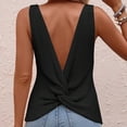 thumbnail image 7 of DeHolifer Womens Vest Tank Tops Summer Cute V-Neck Sleeveless Knit Camisole Tops Blouses Shirts Black S, 7 of 7