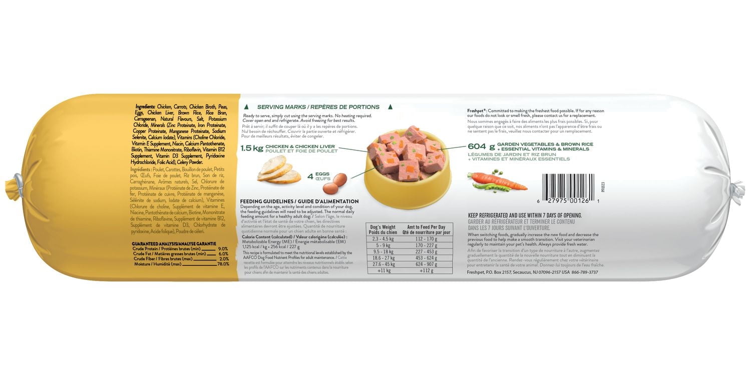 Nourriture pour chiens Select de Freshpet recette de poulet tendre 2,73 kg