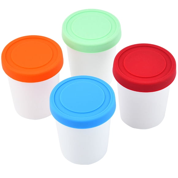 Cubos de helado reutilizables, cubos de comida para congelador, cuencos de yogur caseros, tazas de postre DIY