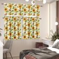 thumbnail image 2 of Sunflower Daisy Floral Valance Set | 35.8" Tier Curtains | Rustic Country Window Curtains | Ideal for Living Room, Bedroom, Bathroom, 2 of 4