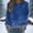 #259-Navy, variant on Craaazy Athletic Shirts for Women Long Sleeve Crew Neck Casual Print Loose Tops Gifts