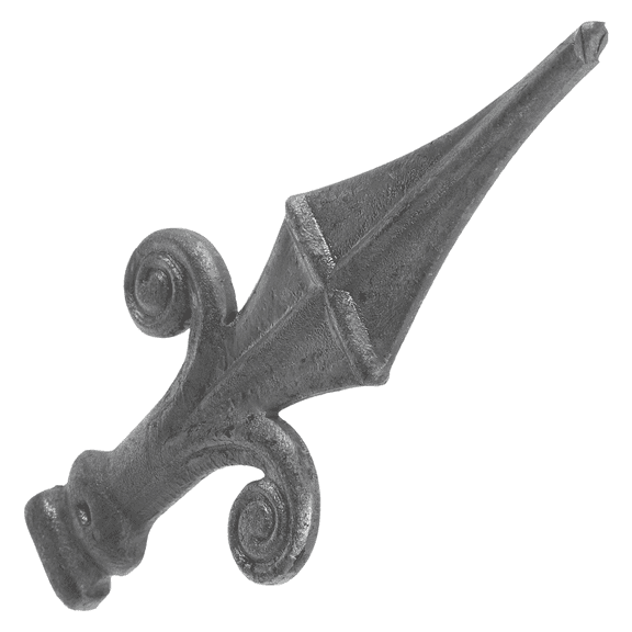 OUNONA Grey Iron Fence Post Finials for Gardening Use with Beautiful Style Design and Sturdy Construction Fits Most Fence Posts