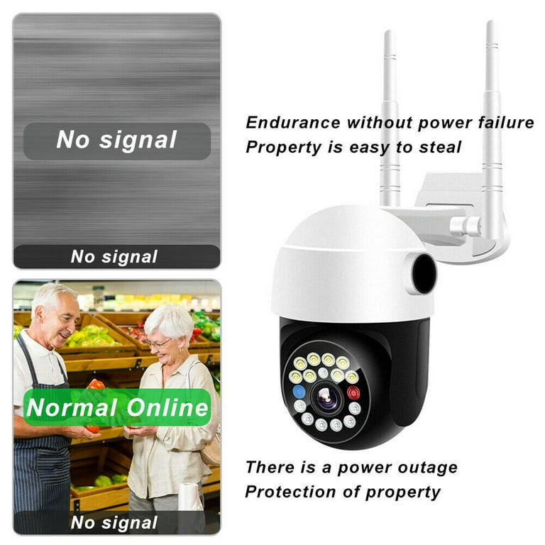 Security Camera Outdoor, Ultra HD, 360°View, Wi-Fi Camera, Color