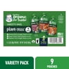Gerber Organic Plant-tastic Toddler Food Variety Pack, 3.5 oz Pouches (9 Pack)
