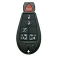thumbnail image 2 of SUGAUNGHUI Key Fob Shell Case Fits for Dodge Durango Grand Caravan Journey Ram 1500 2500 3500 Jeep Grand Cherokee Chrysler Town Country Keyless Entry Remote Control Pad Cover (5 Button), 2 of 5