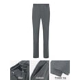 thumbnail image 4 of Beauty-Emily Men's 3-Piece Solid Color Pinstripe Suit Set, Jacket, Vest, Pants, for Wedding, Business, Party, Banquet, Prom, Formal Events, Performance, Travel, Holiday, Birthday, 4 of 7