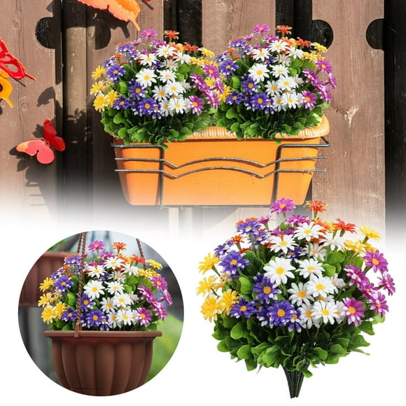 Fleurs Fraîches Camomille Réaliste Arrangement Floral pour Mariage Maison Hôtel Décorations Photographie pour Charme 10 Pcs