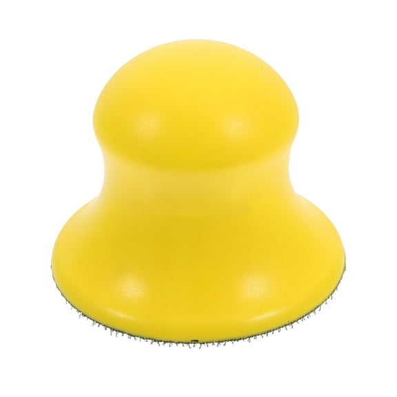 ZEPARO Portable Hand Sander Round Sanding Pad Convenient Sandpaper Holder for Wood Manual Sanding Block for Woodworking Practical Handheld Sanding Disc