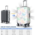 thumbnail image 2 of luggage cover protector Fashion suitcase covers for luggage Washable suitcase cover Anti-scratch lightweight carry on luggage covers Fits 18-21in Baggage Beautiful Colorful Butterfly and Flower, 2 of 6