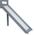 thumbnail image 4 of Noble House Myra Twin Low Loft Bed, Rubber Wood Frame with Slide, Ladder, Safety Guardrails and Play Space, Grey, 4 of 12
