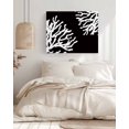 thumbnail image 3 of Coral Black Wall Art for Living Room,Canvas Picture Wall Decor for Bathroom Bedroom,Coastal White Ocean Marine Nautical Beach Painting Artwork for Office Kitchen Hallway Dining Room Decor 16"x20", 3 of 8