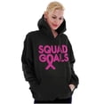 thumbnail image 3 of Breast Cancer Awareness Squad Goals Hoodie Sweatshirt Women Brisco Brands M, 3 of 6