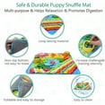 thumbnail image 3 of BESTSKY Snuffle Mat for Dogs,Interactive Feeding Mat 15.4X15.4" - Enrichment Puzzle Toy for Small and Medium Dogs and Cats,Slow Feeder for Anxiety and Boredom Relief,Machine Washable Felt Wool Pad, 3 of 7