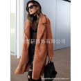 thumbnail image 1 of British style mid-length lapel cashmere coat, 1 of 5
