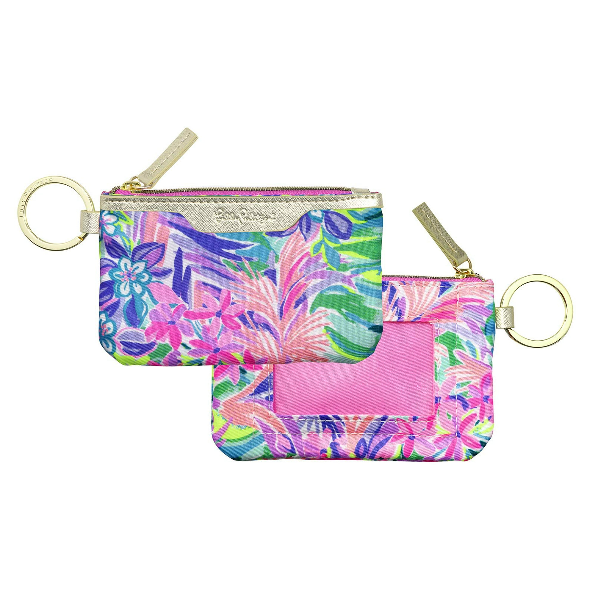Lilly Pulitzer Lanyard with ID Holder, Keychain Wallet for School or  Office, Gold Zipper Wallet, Bad…See more Lilly Pulitzer Lanyard with ID  Holder