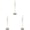 White*3, variant on Kitchen Dish Brush, Dish Scrubber Brush, Long Handle Scruber, Rotating Flower Pan Pot Cleaner Tool, Bottle Jar Cleaning Tool for Sinks Pans Pots Stove Bottle Home Dining Room, 9.25x2.36"