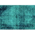 thumbnail image 1 of Ahgly Company Indoor Rectangle Abstract Turquoise Blue Modern Area Rugs, 7' x 10', 1 of 4