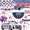 Style B, variant on Tumao 12Pcs 4th of July Parade Golf Cart Decoration Kit, Patriotic Parade Golf Cart Decor, Fan Flag, Foil Fringe Garland, Tinsel Garland for Independence Day Memorial Day and Veterans Day