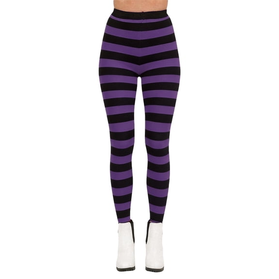 XIAONU High Stretch Tights for Women Soft Slim Striped Holiday Wear Legging Bottoms