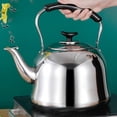thumbnail image 4 of Whistling Kettle Stainless Steel Boiling Audible Alarm Large Opening Stovetop Teapot with Tea Filter 2L, 4 of 4