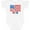 AA-White, variant on USA Soccer Boys or Girls Baby Bodysuit