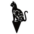 thumbnail image 2 of Fiudx Adornos de Jardín de Gato Negro, Diseño Acrílico Hueco, Resistentes a La Intemperie, Estatuas Decorativas para Jardín, Decoración Única para Exteriores, Regalo Ideal para Amantes de La Jardiner, 2 of 3